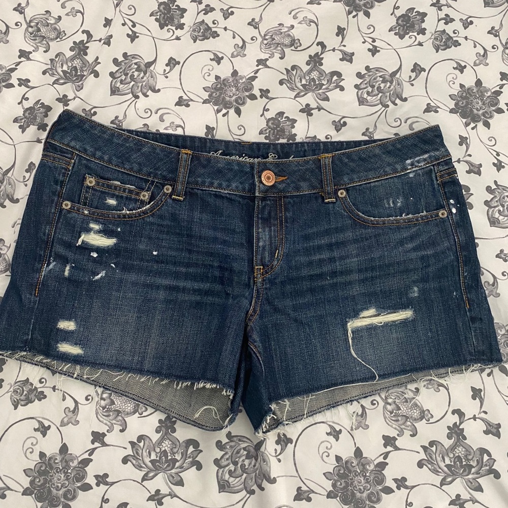 American Eagle Distressed Jean Shorts
